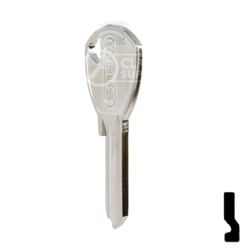 Uncut Key Blank | ABUS | ABUS 65/40 KB for 70 Series Locks, 90243 Padlock Key Abus Lock Co.