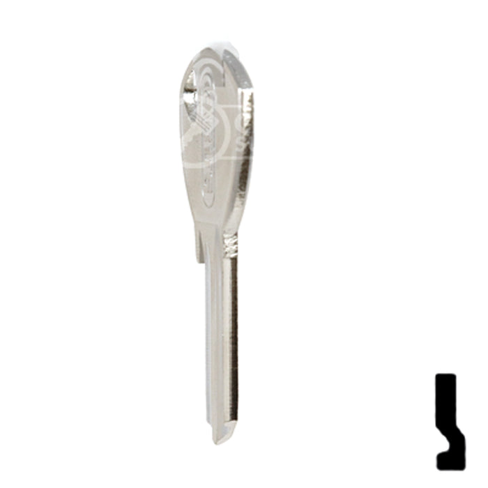Uncut Key Blank | ABUS | ABUS 65/40 KB for 70 Series Locks, 90243 Padlock Key Abus Lock Co.