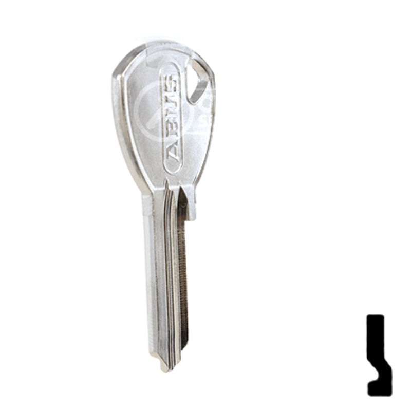 Uncut Key Blank | ABUS | ABUS 65/40 KB for 70 Series Locks, 90243 Padlock Key Abus Lock Co.