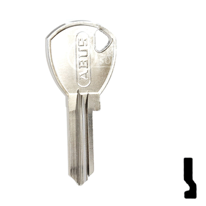 Uncut Key Blank | ABUS | ABUS 65/40 KB for 70 Series Locks, 90243 Padlock Key Abus Lock Co.