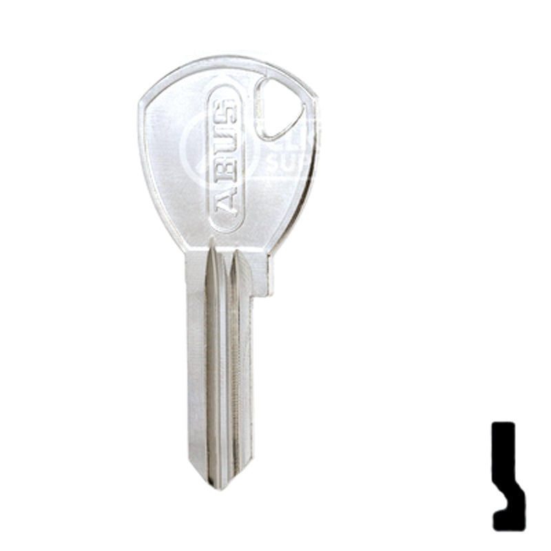 Uncut Key Blank | ABUS | ABUS 65/40 KB for 70 Series Locks, 90243 Padlock Key Abus Lock Co.