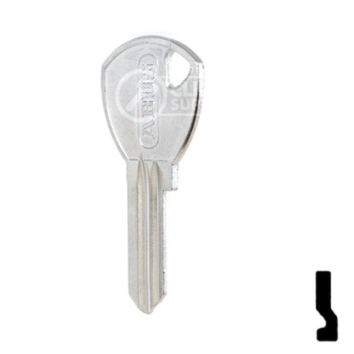 Uncut Key Blank | ABUS | ABUS 65/40 KB for 70 Series Locks, 90243 Padlock Key Abus Lock Co.