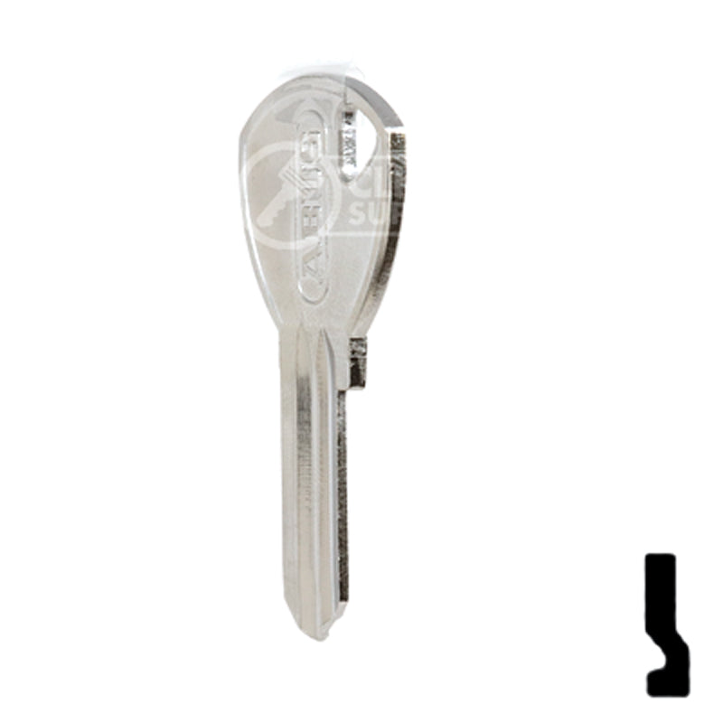 Uncut Key Blank | ABUS | ABUS 65/40 KB for 70 Series Locks, 90243 Padlock Key Abus Lock Co.