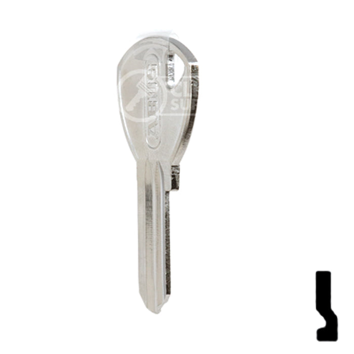 Uncut Key Blank | ABUS | ABUS 65/40 KB for 70 Series Locks, 90243 Padlock Key Abus Lock Co.