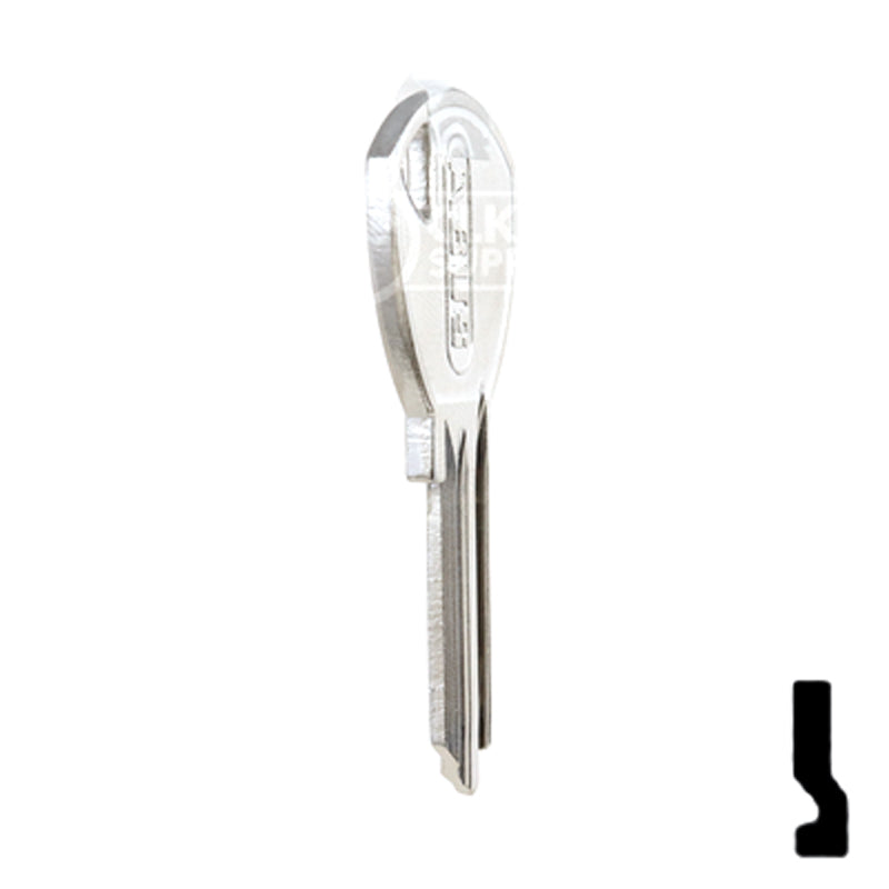 Uncut Key Blank | ABUS | ABUS 65/40 KB for 70 Series Locks, 90243 Padlock Key Abus Lock Co.