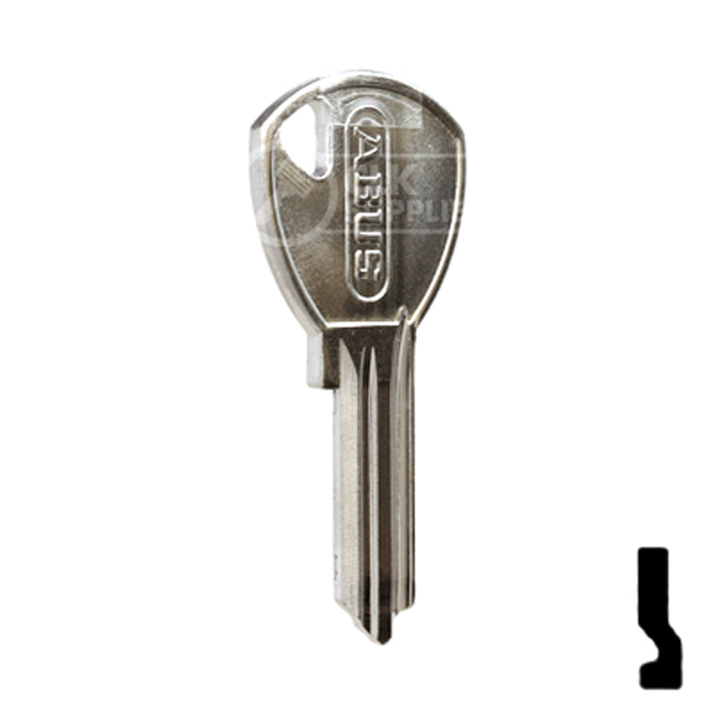 Uncut Key Blank | ABUS | ABUS 65/40 KB for 70 Series Locks, 90243 Padlock Key Abus Lock Co.