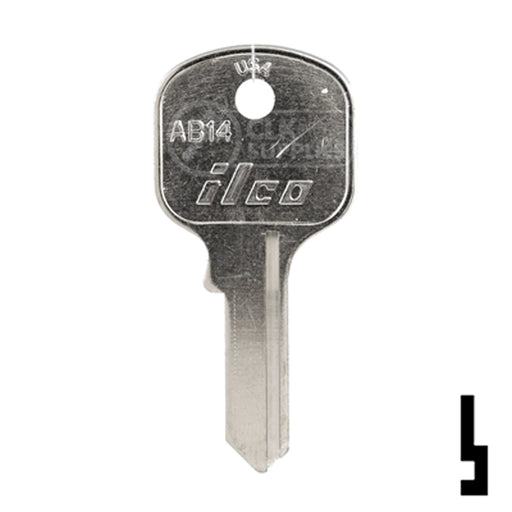 Uncut Key Blank | Abus Padlock | AB14 Padlock Key Ilco