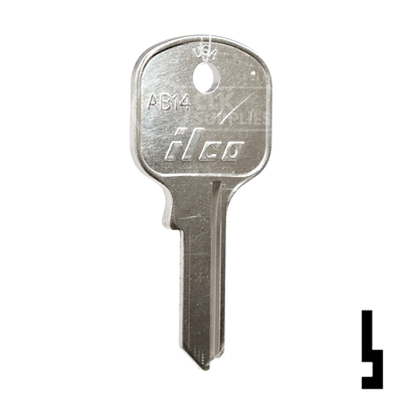 Uncut Key Blank | Abus Padlock | AB14 Padlock Key Ilco