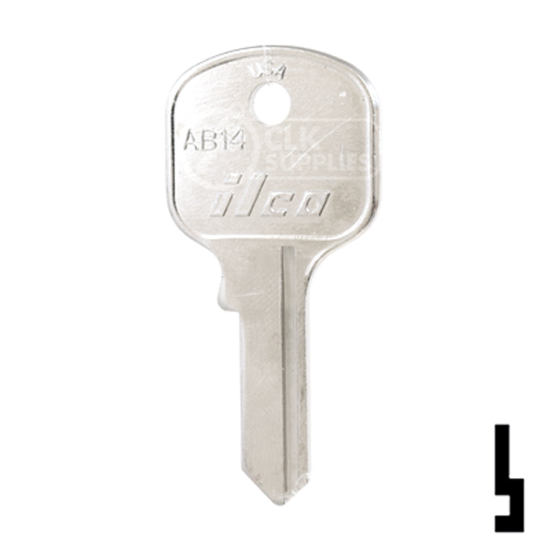 Uncut Key Blank | Abus Padlock | AB14 Padlock Key Ilco