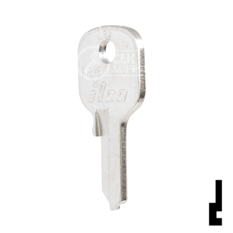 Uncut Key Blank | Abus Padlock | AB16 Padlock Key Ilco