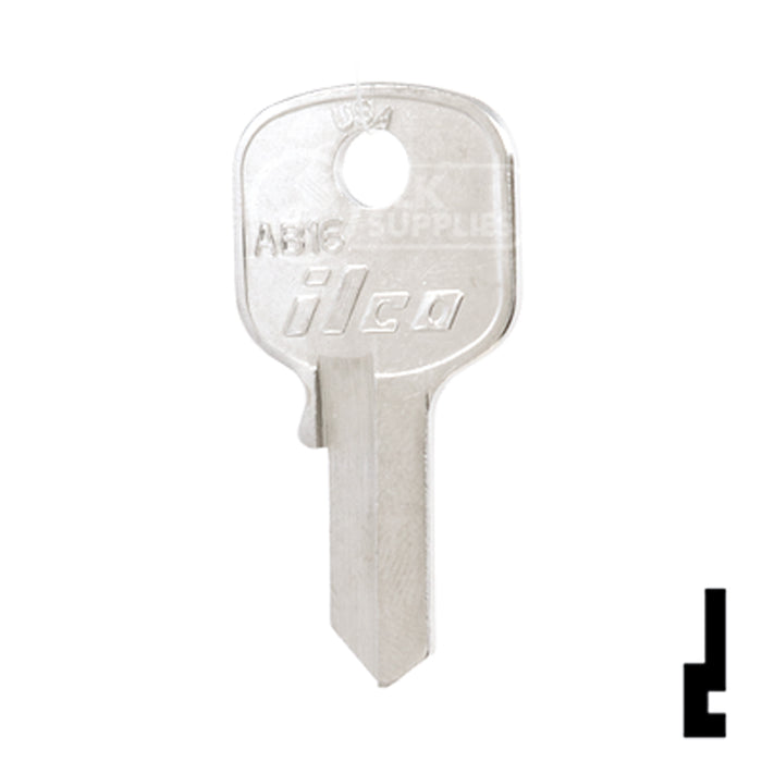 Uncut Key Blank | Abus Padlock | AB16 Padlock Key Ilco