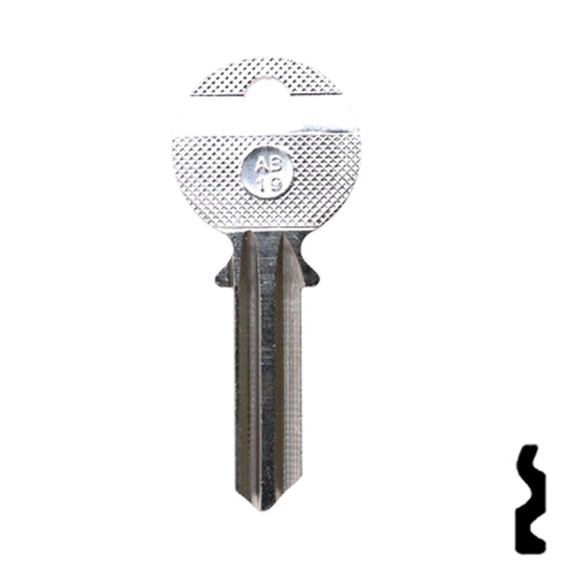 Uncut Key Blank | Abus Padlock | AB19 Padlock Key Ilco