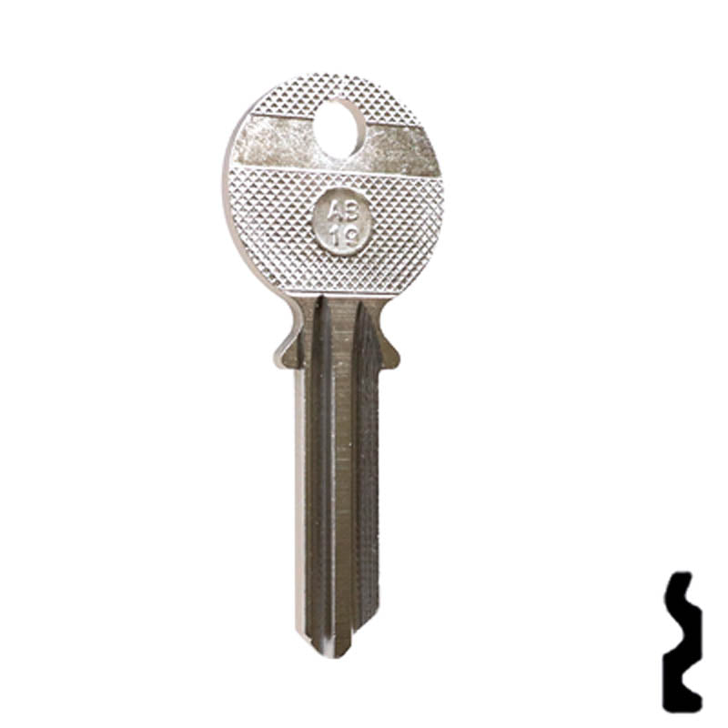 Uncut Key Blank | Abus Padlock | AB19 Padlock Key Ilco