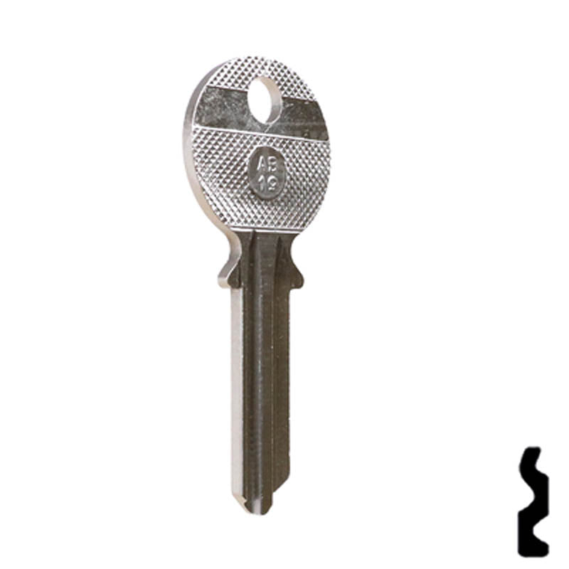 Uncut Key Blank | Abus Padlock | AB19 Padlock Key Ilco