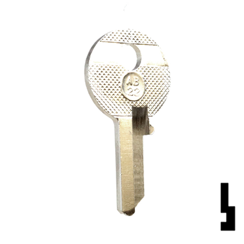 Uncut Key Blank | Abus Padlock | AB22 Padlock Key Ilco