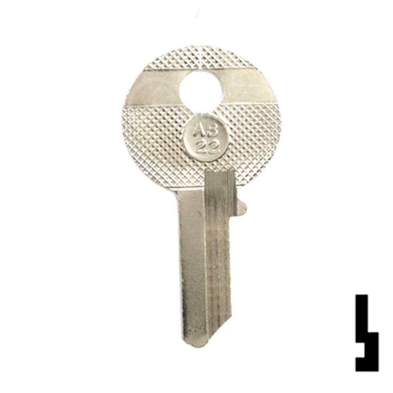 Uncut Key Blank | Abus Padlock | AB22 Padlock Key Ilco