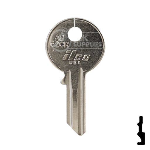 Uncut Key Blank | Abus Padlock | AB62CR Padlock Key Ilco