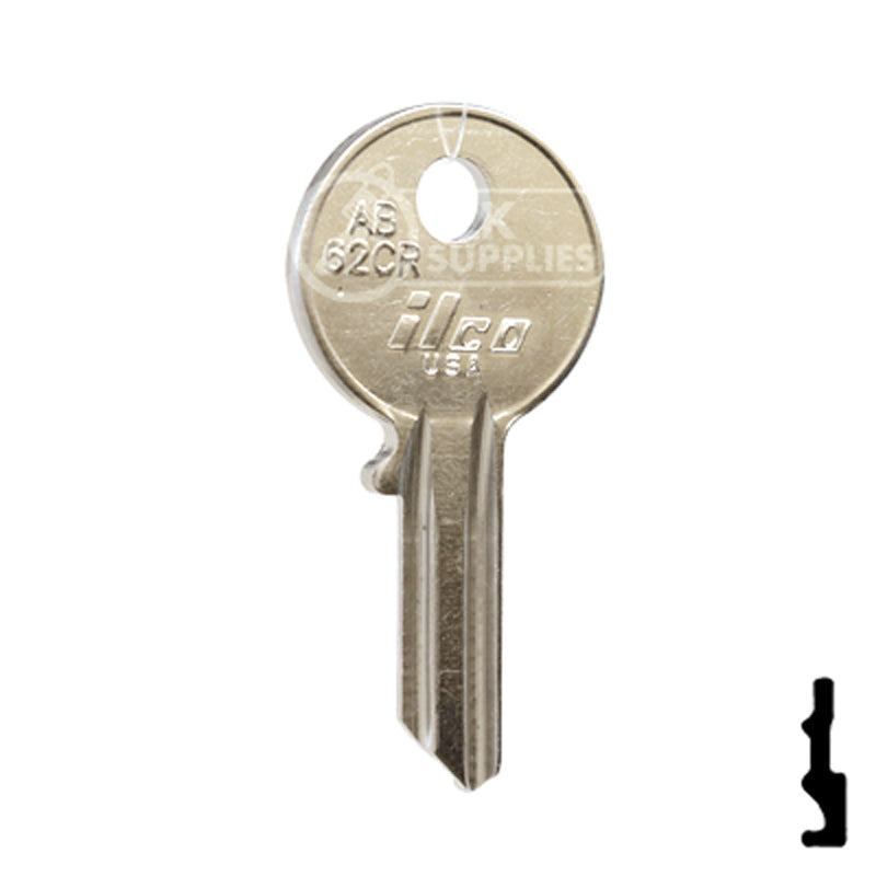 Uncut Key Blank | Abus Padlock | AB62CR Padlock Key Ilco