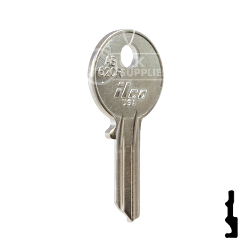 Uncut Key Blank | Abus Padlock | AB62CR Padlock Key Ilco
