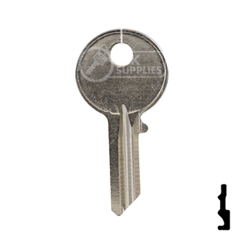 Uncut Key Blank | Abus Padlock | AB62CR Padlock Key Ilco