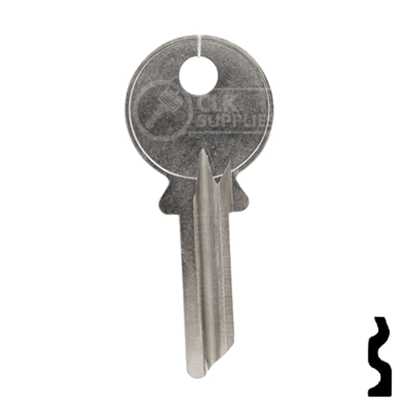 Uncut Key Blank | Abus Padlock | AB62ER Padlock Key Ilco