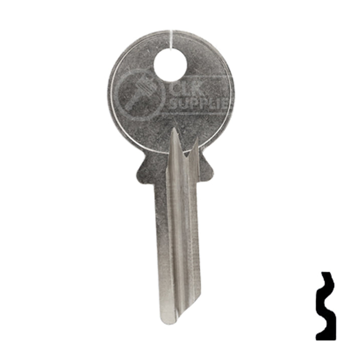 Uncut Key Blank | Abus Padlock | AB62ER Padlock Key Ilco