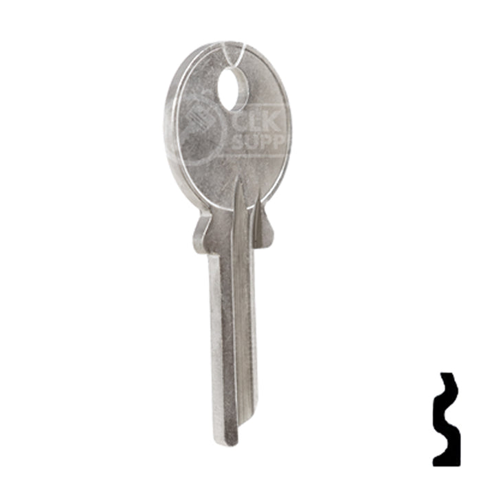 Uncut Key Blank | Abus Padlock | AB62ER Padlock Key Ilco