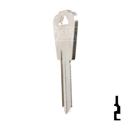 Uncut Key Blank | American Lock | 11177N, NH1 Padlock Key Ilco