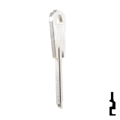 Uncut Key Blank | American Lock | 11177N, NH1 Padlock Key Ilco