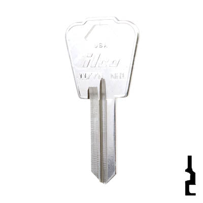 Uncut Key Blank | American Lock | 11177N, NH1 Padlock Key Ilco