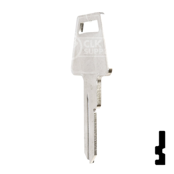 Uncut  Key Blank | American Padlock | 1045L, AM3L Padlock Key Ilco