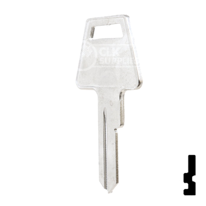 Uncut  Key Blank | American Padlock | 1045L, AM3L Padlock Key Ilco