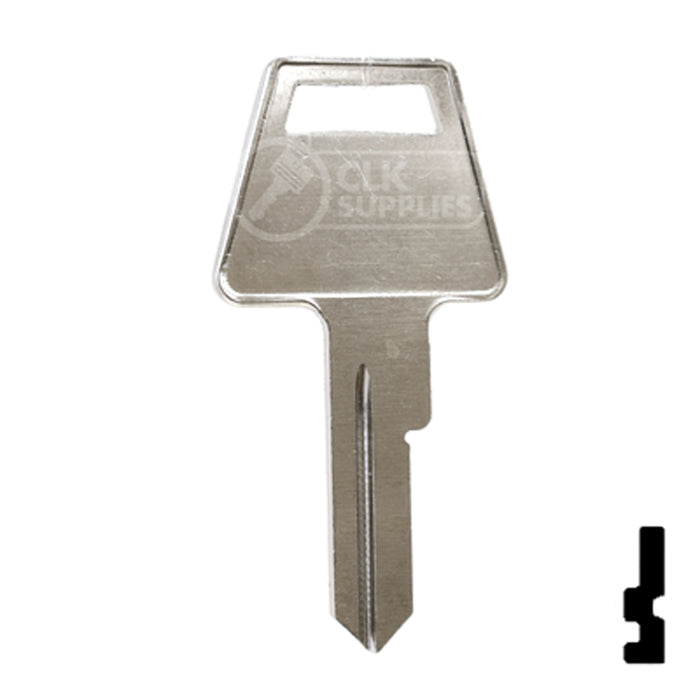 Uncut  Key Blank | American Padlock | 1045L, AM3L Padlock Key Ilco