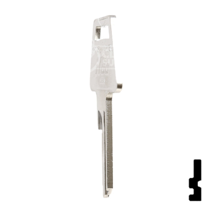 Uncut  Key Blank | American Padlock | 1045L, AM3L Padlock Key Ilco