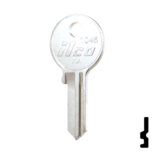 Uncut Key Blank | American Padlock | 1046, AM3, JU-1 Padlock Key Ilco