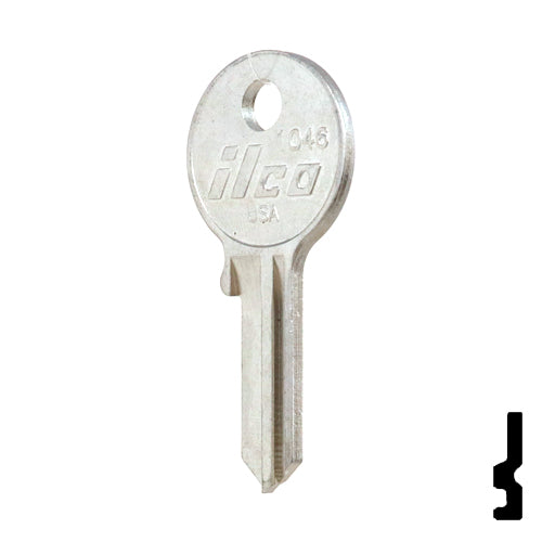 Uncut Key Blank | American Padlock | 1046, AM3, JU-1 Padlock Key Ilco