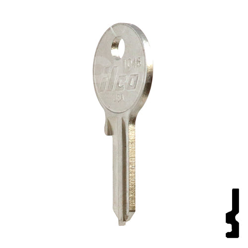 Uncut Key Blank | American Padlock | 1046, AM3, JU-1 Padlock Key Ilco