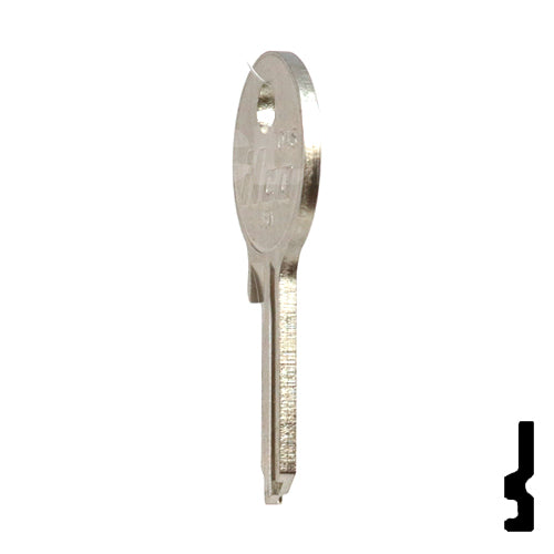 Uncut Key Blank | American Padlock | 1046, AM3, JU-1 Padlock Key Ilco