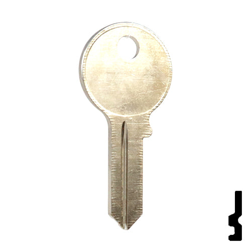 Uncut Key Blank | American Padlock | 1046, AM3, JU-1 Padlock Key Ilco