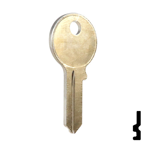 Uncut Key Blank | American Padlock | 1046, AM3, JU-1 Padlock Key Ilco