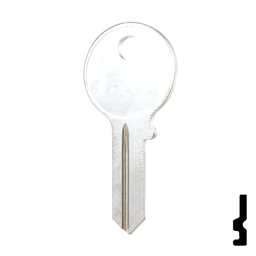 Uncut Key Blank | American Padlock | 1046, AM3, JU-1 Padlock Key Ilco