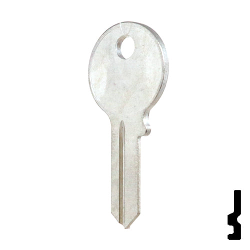 Uncut Key Blank | American Padlock | 1046, AM3, JU-1 Padlock Key Ilco