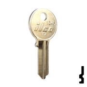 Uncut Key Blank | American Padlock | 1046, AM3, JU-1 Padlock Key Ilco