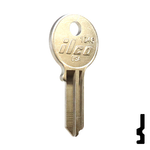 Uncut Key Blank | American Padlock | 1046, AM3, JU-1 Padlock Key Ilco