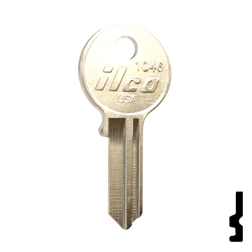 Uncut Key Blank | American Padlock | 1046, AM3, JU-1 Padlock Key Ilco