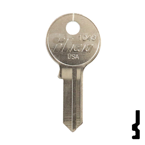 Uncut Key Blank | American Padlock | 1046, AM3, JU-1 Padlock Key Ilco