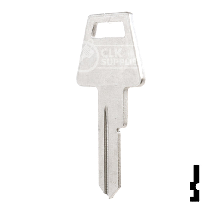 Uncut Key Blank | American Padlock | 1653, AM4 Padlock Key Ilco