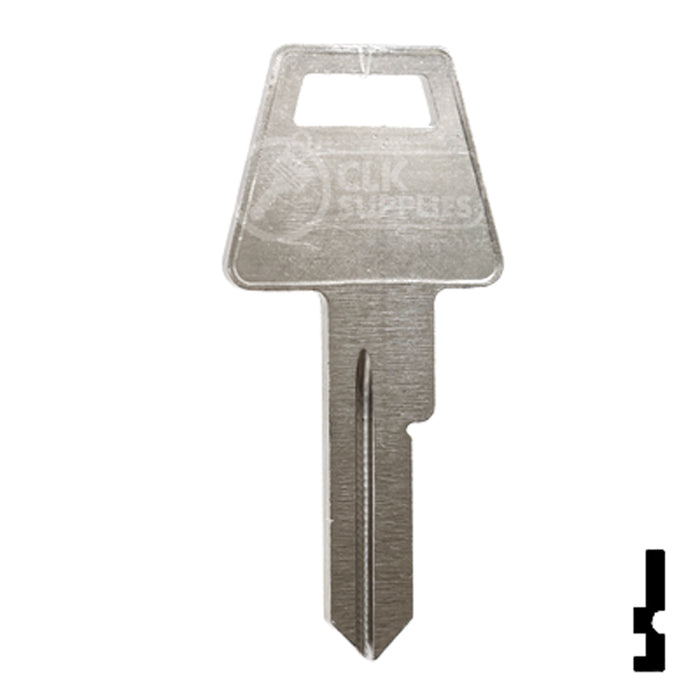 Uncut Key Blank | American Padlock | 1653, AM4 Padlock Key Ilco