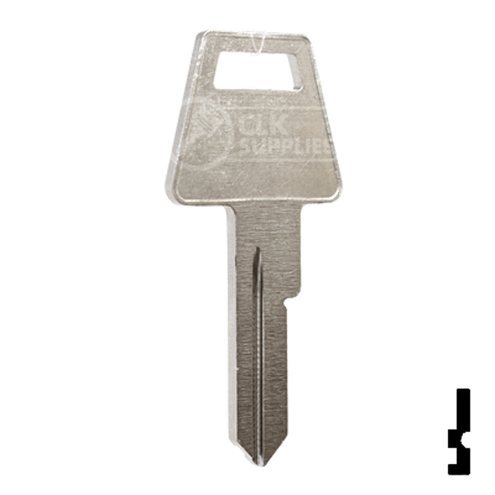 Uncut Key Blank | American Padlock | 1653, AM4 Padlock Key Ilco