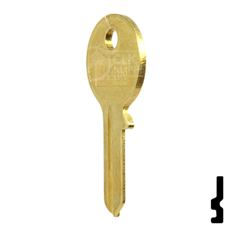 Uncut Key Blank | American Padlock | AM3JU-1-BR, 1046 Padlock Key JMA USA